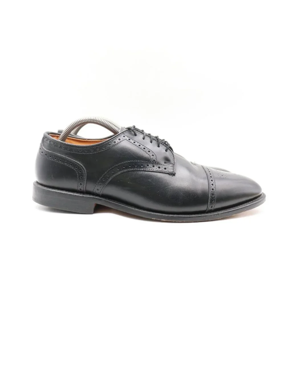 Allen Edmonds Colton Men's 10 E Cap Toe Brogue Black Leather Oxford Made In USA